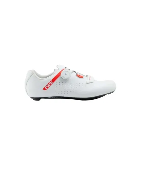 Northwave Core Plus 2 White/Red Fluo - Road Cycling Shoes
