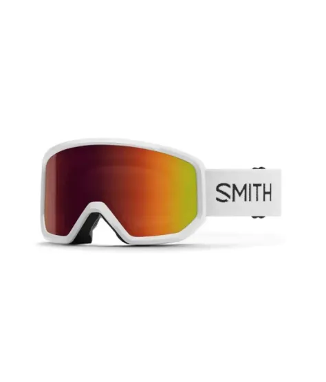 Smith Transfer Red Solx Mirror Antifog White - Men's Ski Goggles