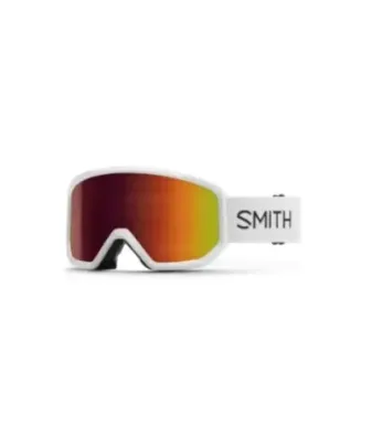 Smith Transfer Red Solx Mirror Antifog White - Men's Ski Goggles
