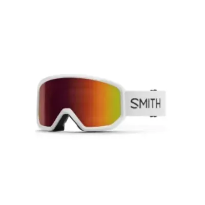 Smith Transfer Red Solx Mirror Antifog White - Men's Ski Goggles