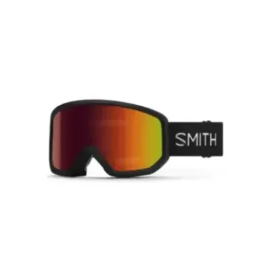 Smith Transfer Red Solx Mirror Antifog Black - Men's Ski Goggles