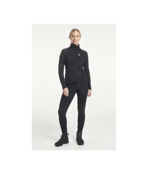 Tenson TXlite Half Zip Black | Дамски междинен слой за туризъм