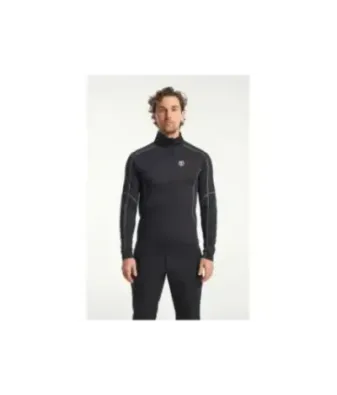 Tenson TXlite Half Zip Black | Мъжки междинен слой за туризъм