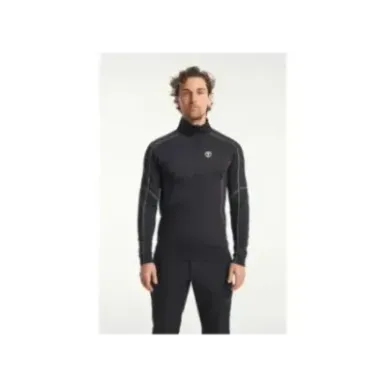 Tenson TXlite Half Zip Black | Мъжки междинен слой за туризъм