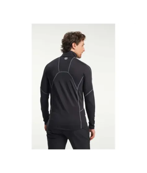 Tenson TXlite Half Zip Black | Мъжки междинен слой за туризъм