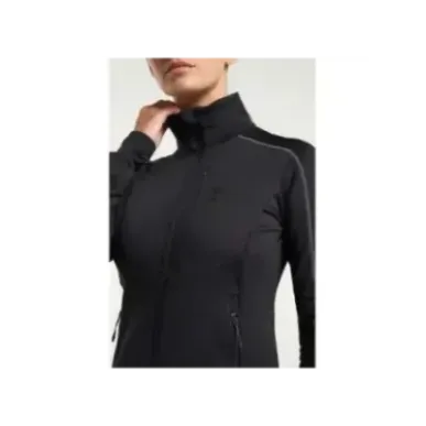 Tenson TXlite Full Zip Black | Дамски междинен слой за туризъм
