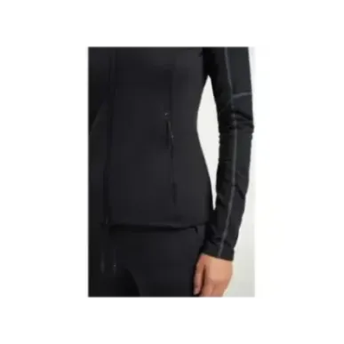 Tenson TXlite Full Zip Black | Дамски междинен слой за туризъм