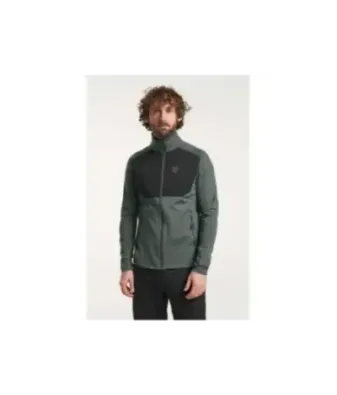 Tenson TXlite Full Zip Grey Green - Men's Hiking Midlayer