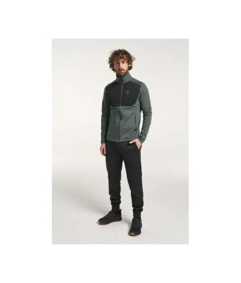 Tenson TXlite Full Zip Grey Green - Men's Hiking Midlayer