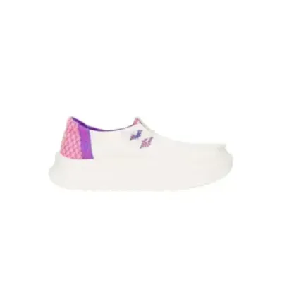 Hey Dude Wendy Peak White/Pink - Women's Shoes