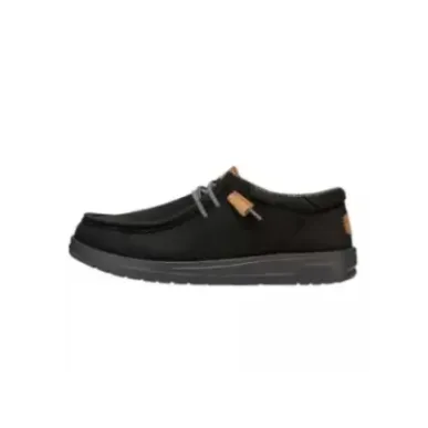 Hey Dude Wally Craft Black - Men's Shoes