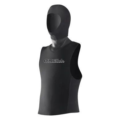 O'Neill Dive 3mm Vest W/Hood, Black – неопренов елек с качулка
