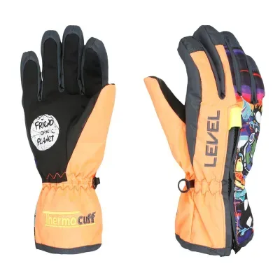 Level Dudy Orange - Kids' Ski Gloves