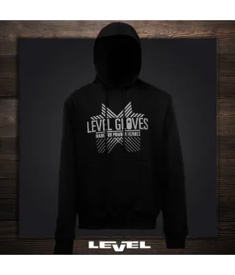 Level Hoodie Black | Суитшърт с качулка – TrueRiders