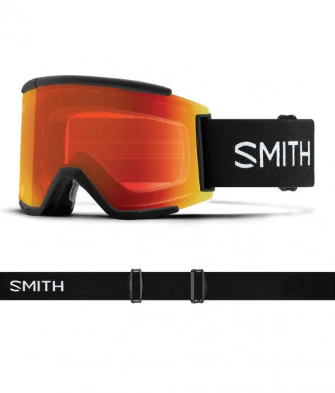 SMITH SQUAD XL black | S2 CHROMAPOP Everyday Red Mirror