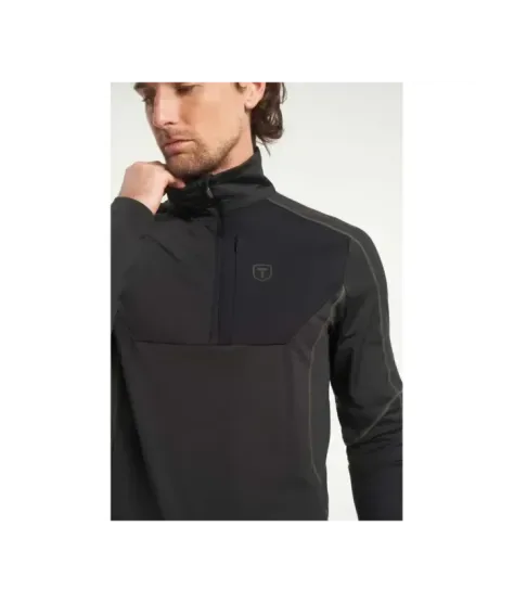 Tenson TXlite Half Zip Dark Olive | Мъжки междинен слой за туризъм