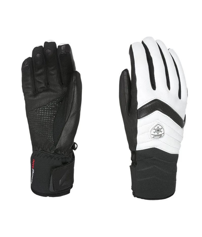 Level Maya Black-White - Women's Ski Gloves