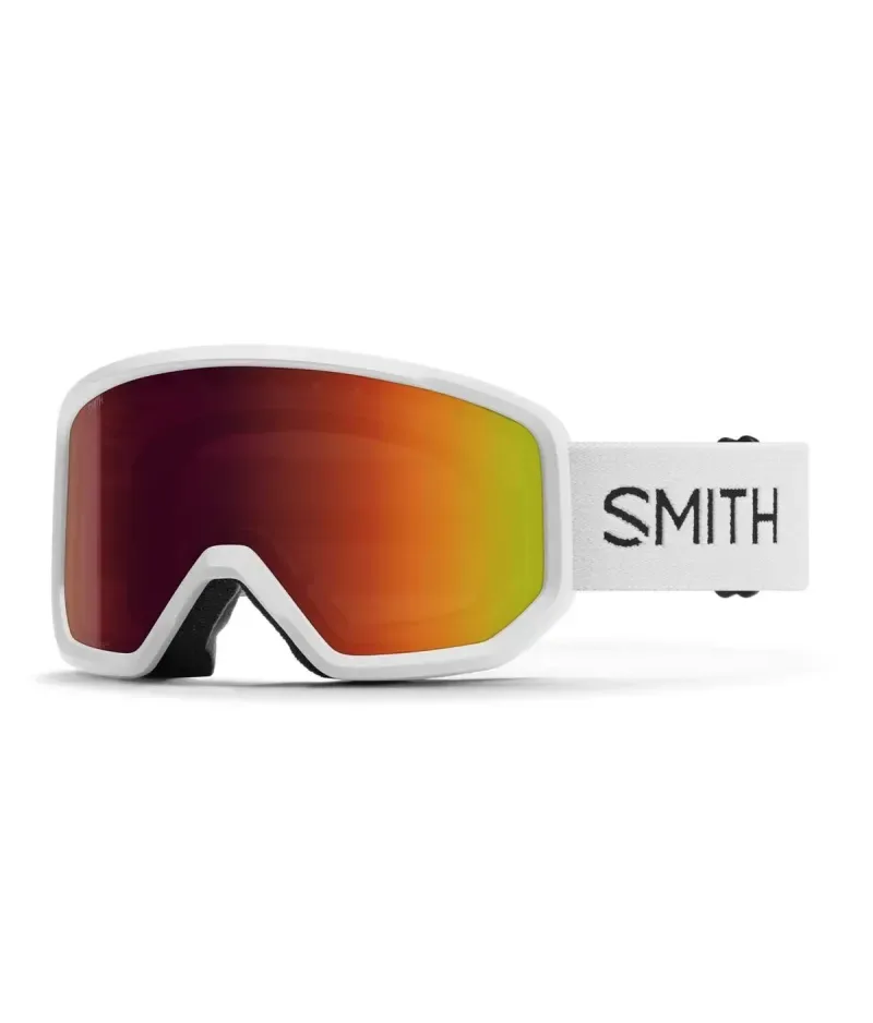 Smith Transfer Red Solx Mirror Antifog White - Men's Ski Goggles