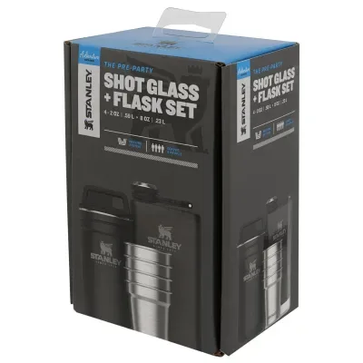 Stanley Pre-Party Shotglass + Flask Pebble | Термос Stanley Pre-Party Shotglass + Flask Pebble | Термос