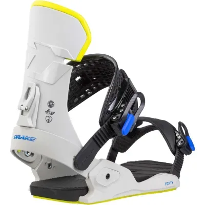 Drake Fifty Grey/Lime 2026 - Men's Snowboard Bindings