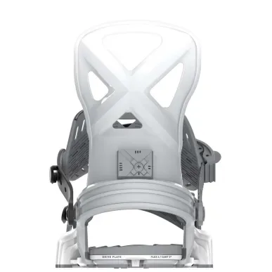 Bent Metal Anvil White/Grey – Men's Snowboard Bindings