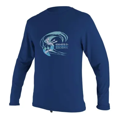 O'Neill Tiddler O'Zone, Navy – Kids UV Rash Guard