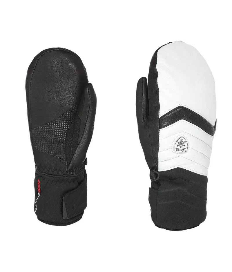 Level Maya Mitt Black-White - Women's Ski Mittens