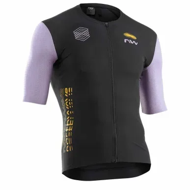 Northwave Extreme Evo Black/Lilac - Men's Bike Jersey