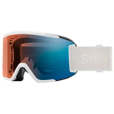 Smith Squad Vapor White S3-s1 Chromapop PRO Photochromic Blue Mirror - Ski Goggles