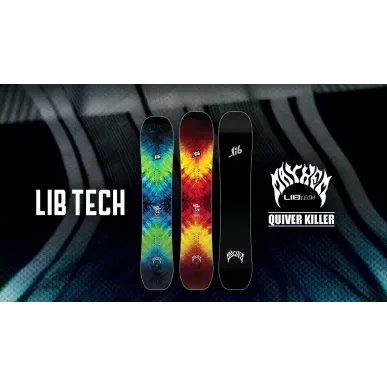Lib Tech Quiver Killer 159 - Quiver Killer 2023/24 - 154 синьо-зелен, 159 червено-оранжев и черната база, финалният кадър на вид