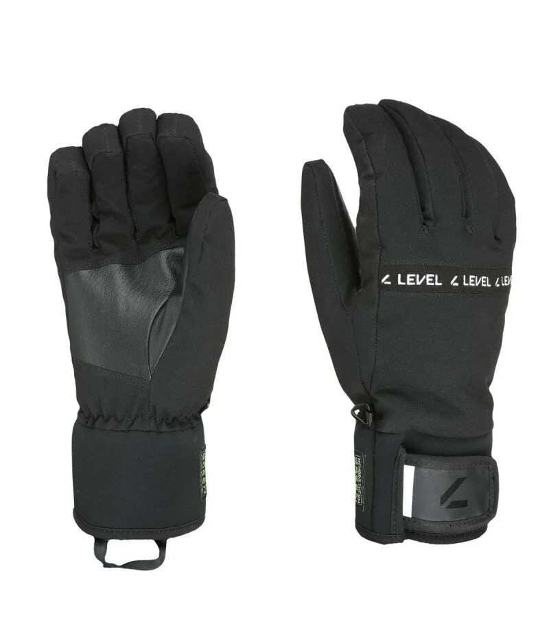 Level Hawk Black - Ski Gloves