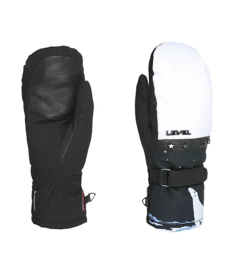 Level Venus Mitt Black-White - Women's Ski Mittens Level Venus Mitt Black-White - Women's Ski Mittens