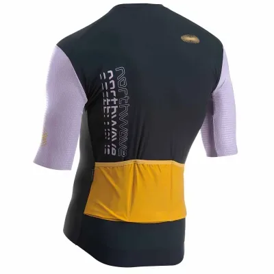 Northwave Extreme Evo Black/Lilac - Men's Bike Jersey