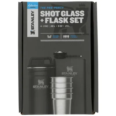 Stanley Pre-Party Shotglass + Flask Pebble | Термос Stanley Pre-Party Shotglass + Flask Pebble | Термос
