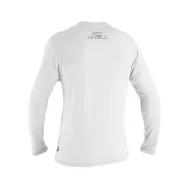 O'Neill Basic Skins L/S Sun, White – Men's UV Rash Guard – view 2