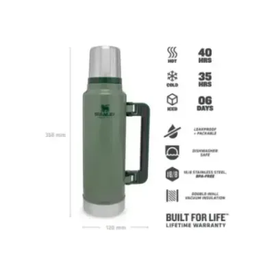 Stanley Legendary Classic 1.4L 1.5QT Hammertone Green | Термос