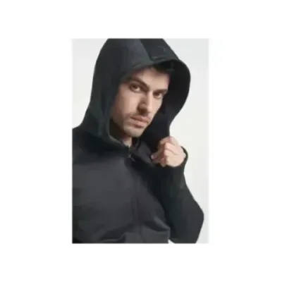 Tenson TXlite Midlayer Zip Black | Мъжки суитшърт с качулка