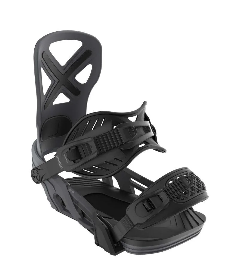 Bent Metal Anvil Black/Grey - Men's Snowboard Bindings Bent Metal Anvil Black/Grey - Men's Snowboard Bindings