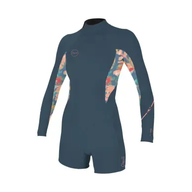 O'Neill Bahia 2/1 Back Zip L/S Spring, PTDTRPCS – Women's Wetsuit