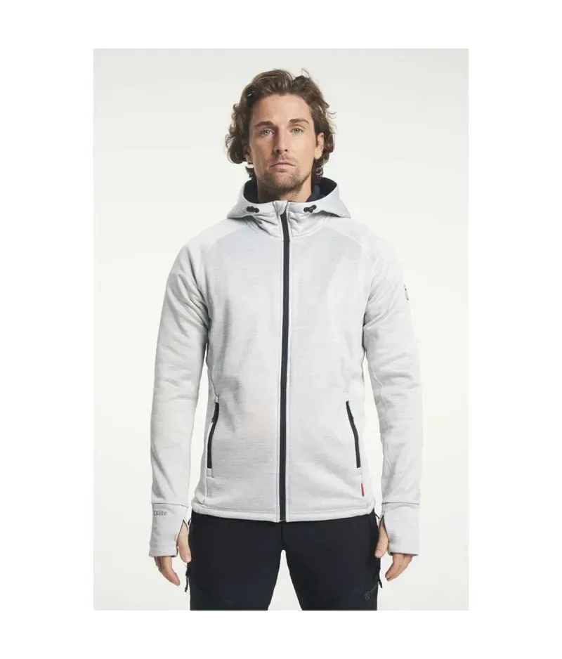Tenson TXlite Midlayer Zip Light Grey | Мъжки суитшърт с качулка Tenson TXlite Midlayer Zip Light Grey | Мъжки суитшърт с качулка