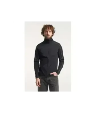 Tenson TXlite Full Zip Black | Мъжки междинен слой за туризъм