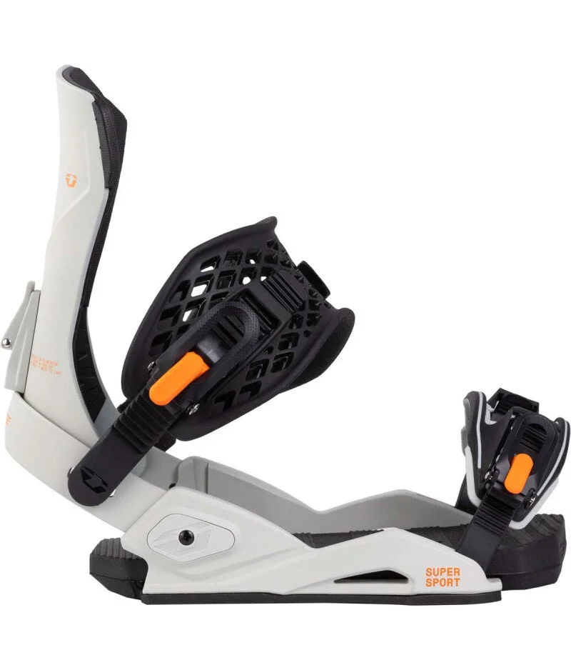 Drake Super Sport Grey/Orange - Men's Snowboard Bindings