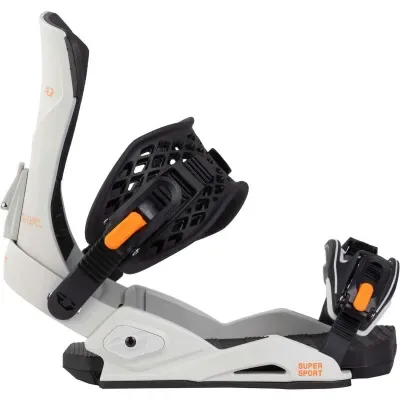 Drake Super Sport Grey/Orange - Men's Snowboard Bindings