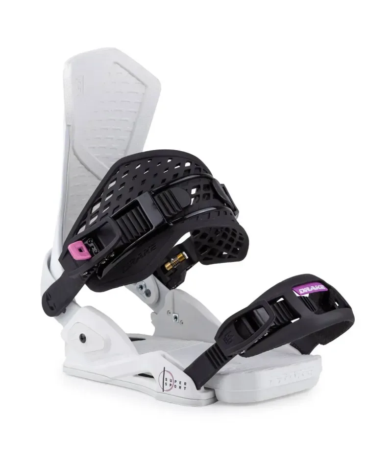 Drake Super Sport White/Black - Men's Snowboard Bindings Drake Super Sport White/Black - Men's Snowboard Bindings
