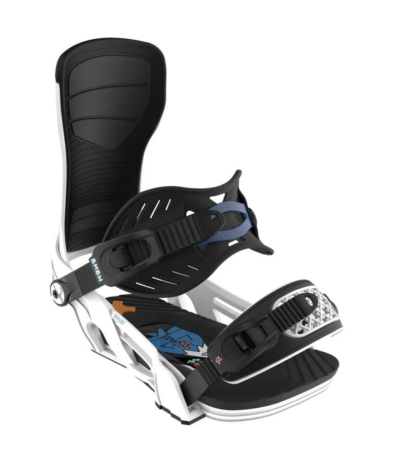 Bent Metal Stylist 2 White 2026 - Women's Snowboard Bindings Bent Metal Stylist 2 White 2026 - Women's Snowboard Bindings
