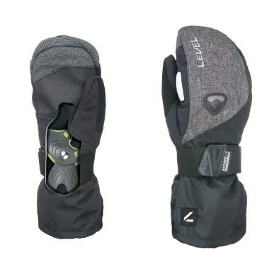 Level Fly Mitt Ninja - Snowboard Mittens with Protector