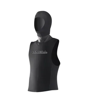 O'Neill Dive 3mm Vest W/Hood, Black – неопренов елек с качулка