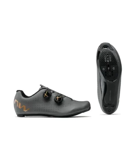 Northwave Revolution 3 Dark Grey/Gold | Шосейни обувки