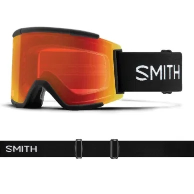 SMITH SQUAD XL black | S2 CHROMAPOP Everyday Red Mirror