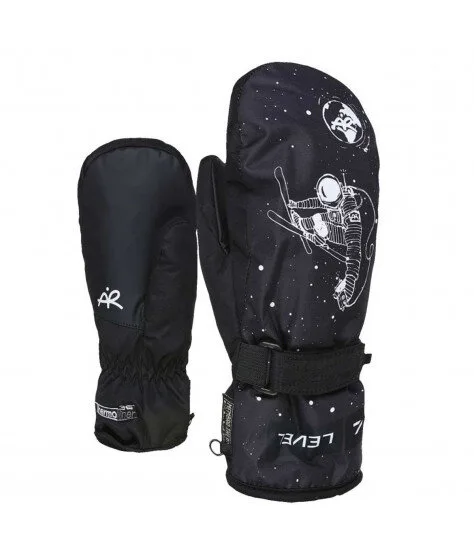 Level Junior Mitt Black-White | Детски ски ръкавици